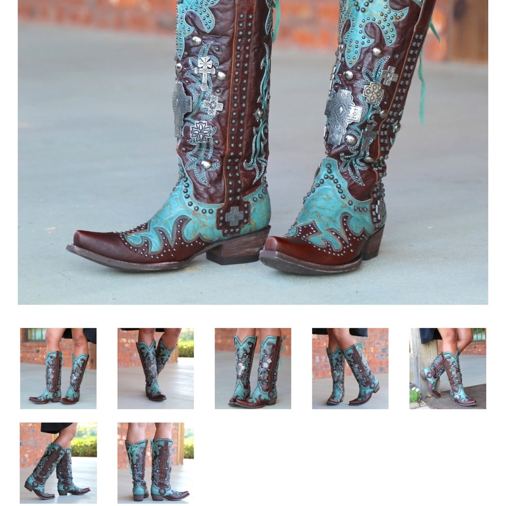 Turquoise Double D Ranch Old Gringo Boots